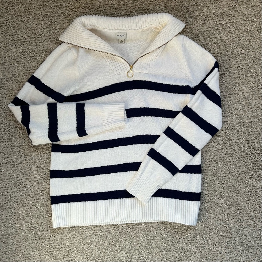 J.Crew Navy Stripe Sweater